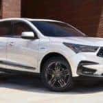 White 2020 Acura RDX Parked
