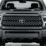The front of a 2018 Toyota Tundra TRD Sport.