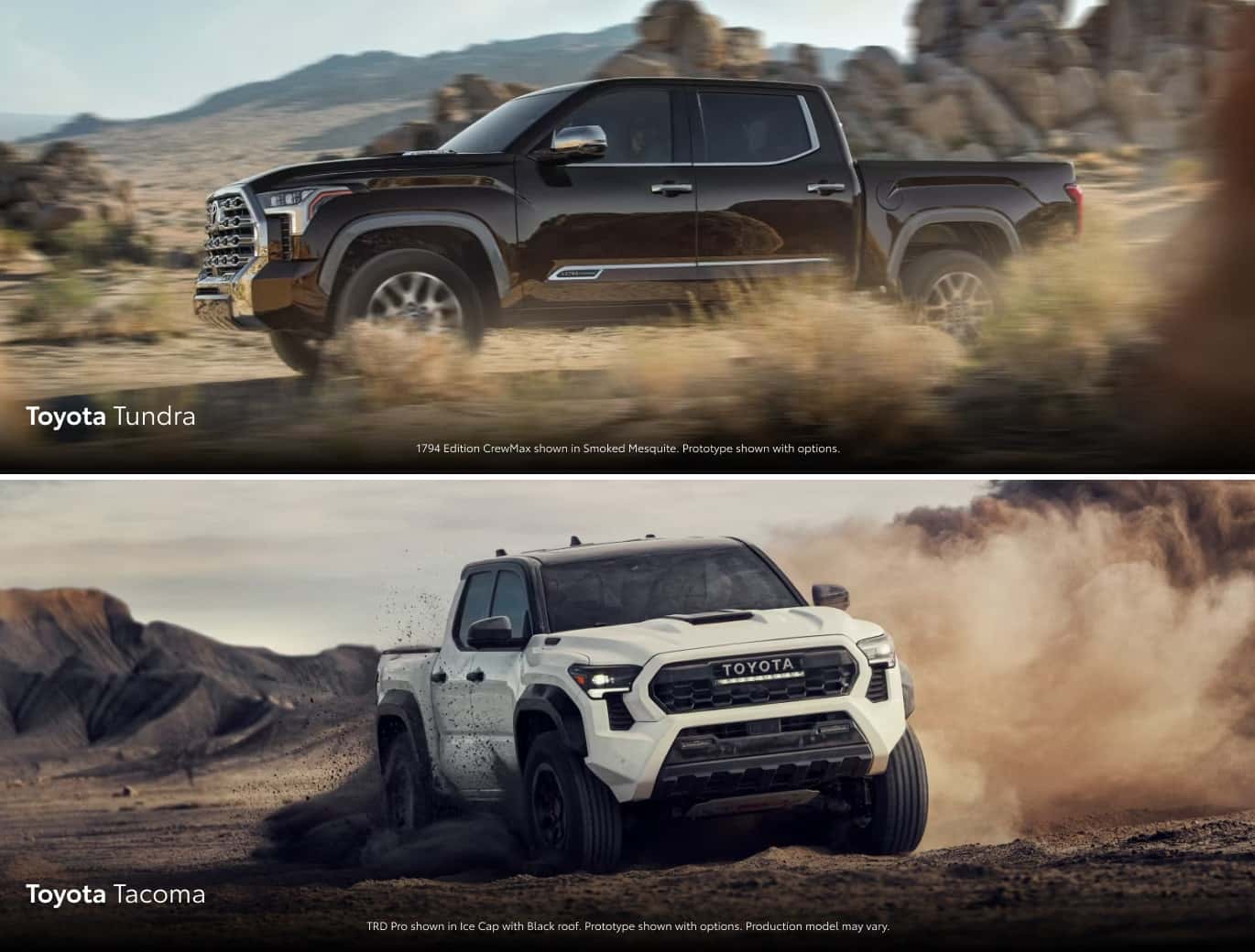 Toyota Tundra vs. Toyota Tacoma Engine and Performance