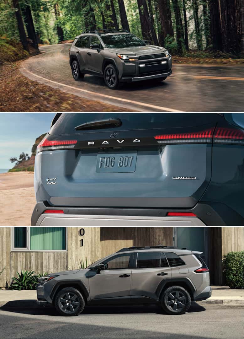 2026 RAV4 trim variants — Core, Rugged and Sport styling