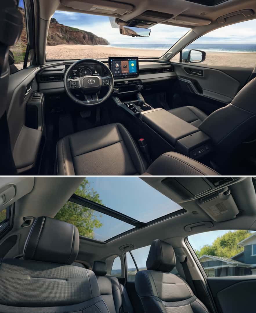 2026 RAV4 interior with new Island Architecture dashboard and 12.9-inch touchscreen