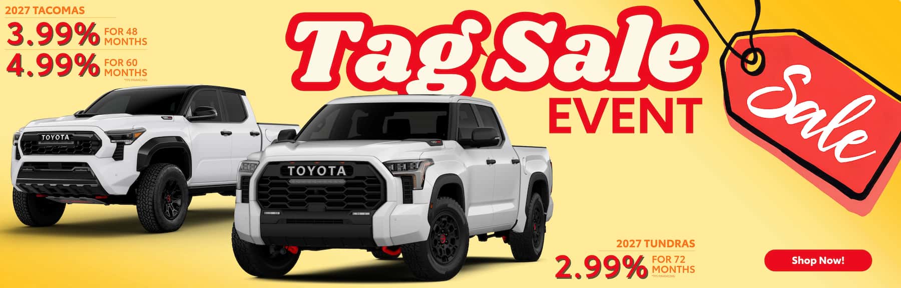 October 2026 Desktop Website Banners – October Tag Sale Event – Tac &amp; Tun (R)