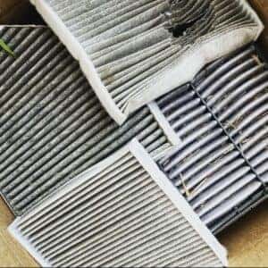 a picture of our air filters that we recycle through terracycle at Subaru of Albany