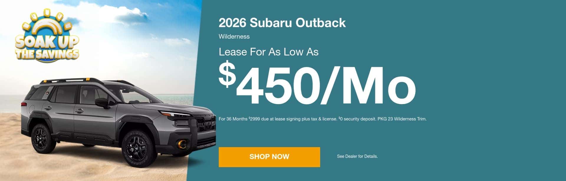 Outback Wilderness July 2026 Offer