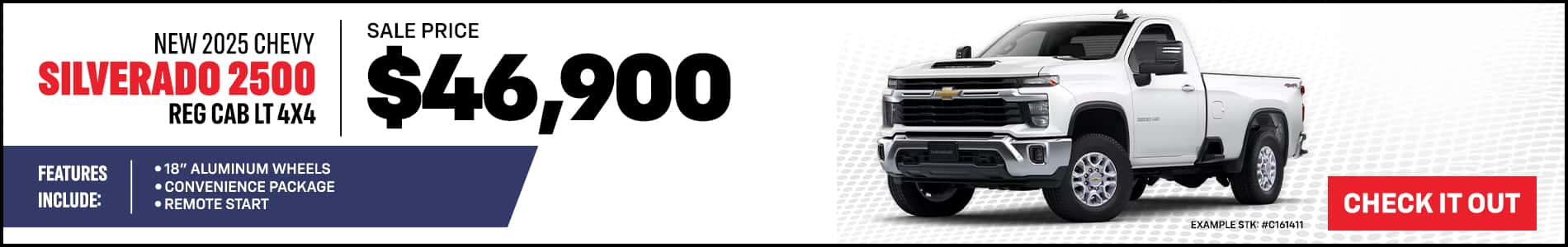 2025 Silverado 2500HD Reg Cab LT 4X4 Promo