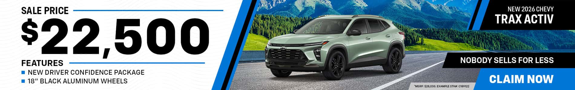 2026 Chevy Trax Promo