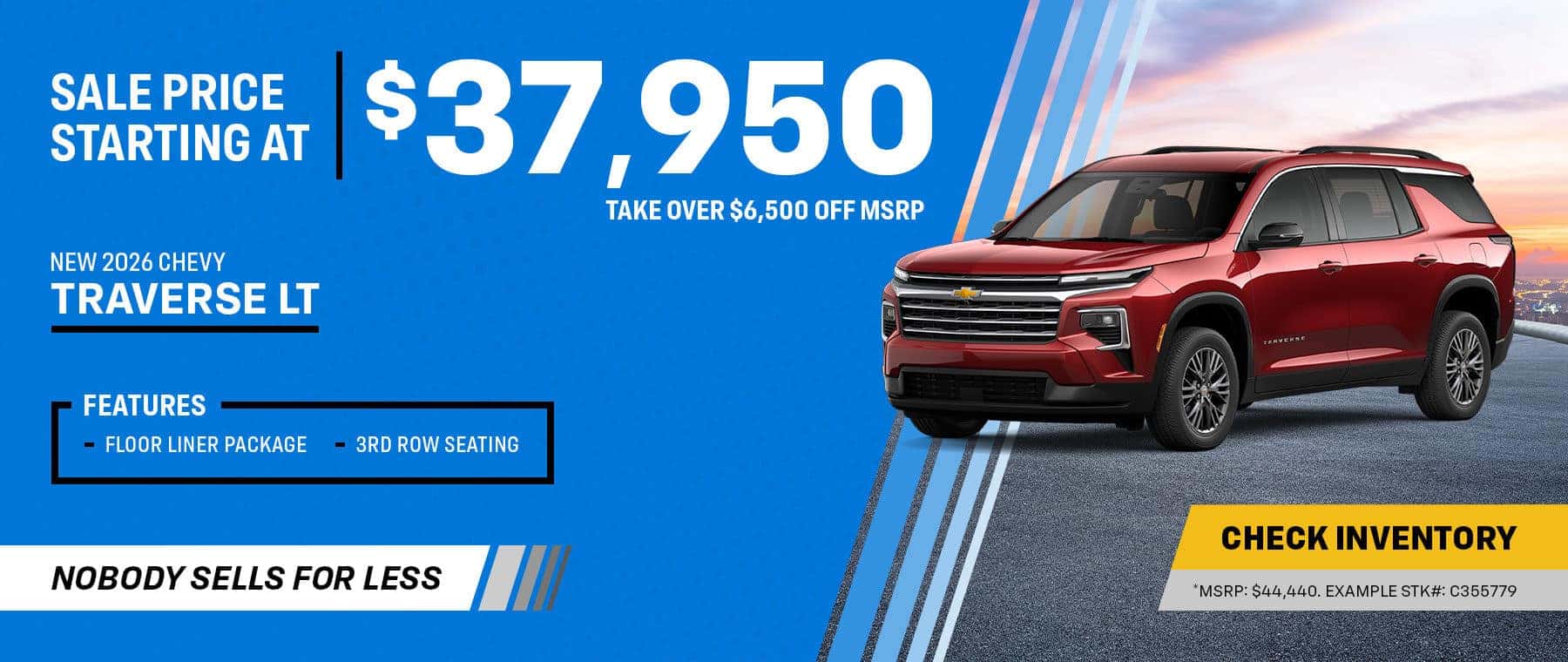 2026 Chevrolet Traverse Promo
