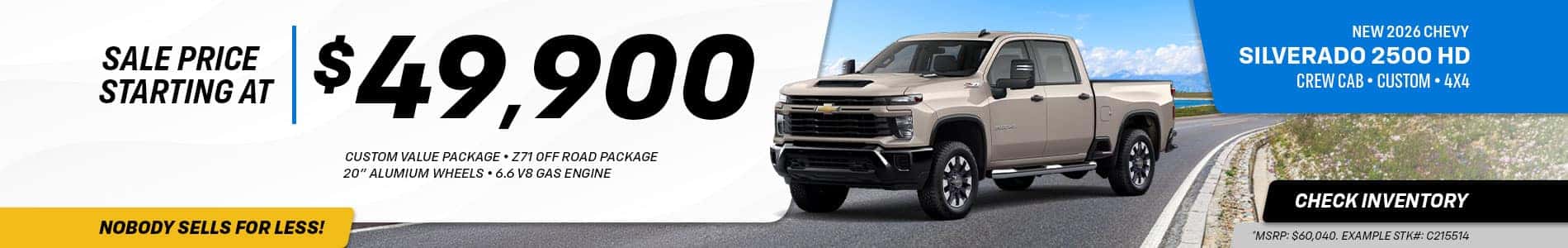 2026 Chevrolet Silverado 2500 HD Promo