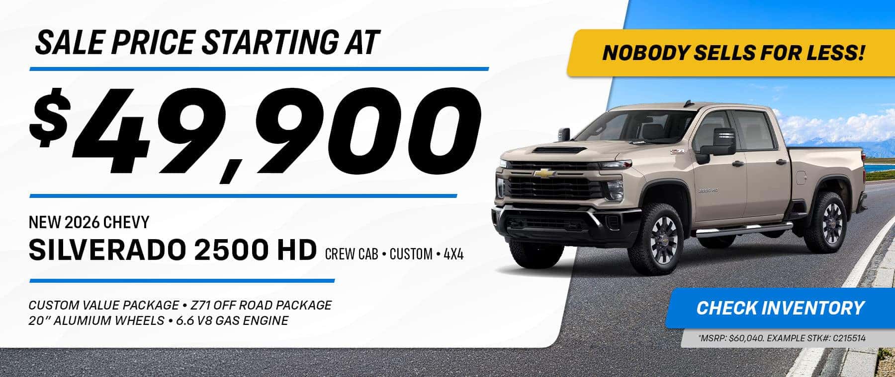 2026 Chevrolet Silverado 2500 HD Promo