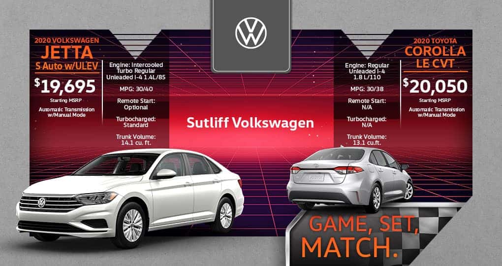 2020 Jetta versus 2020 Toyota Corolla Harrisburg, PA Sutliff Volkswagen