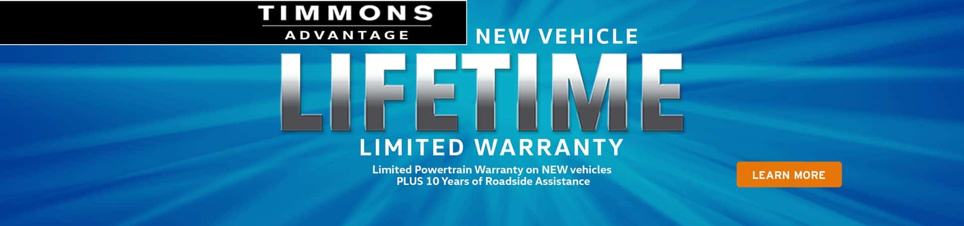 Lifetime Warranty at Timmons Long Beach