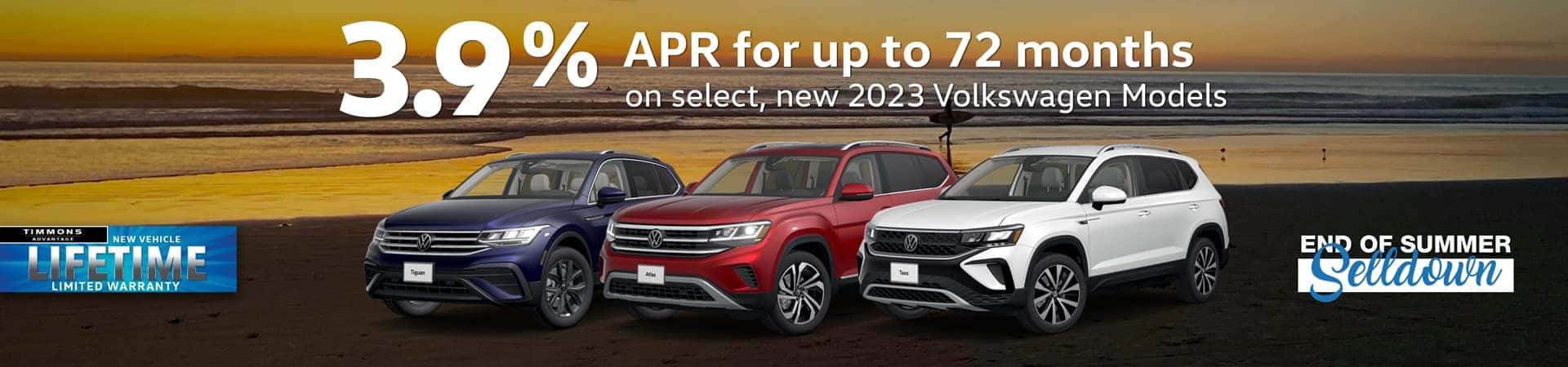 Special APR offers on Volkswagen at Timmons VW of Long Beach