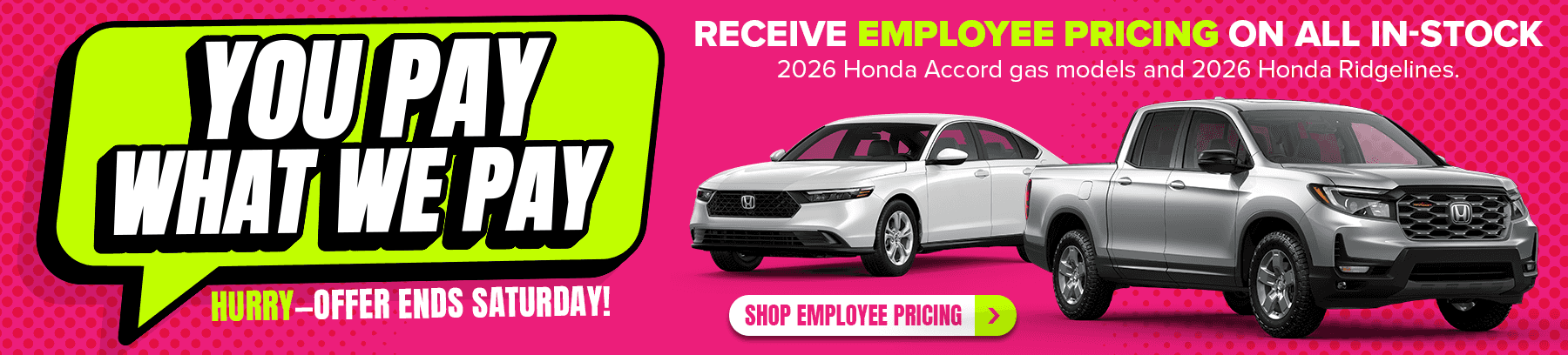Employee Pricing