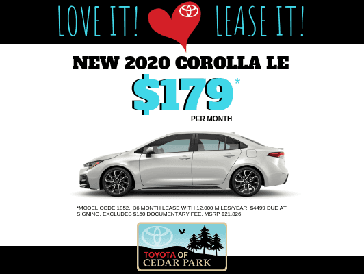 Toyota Lease Deals >> Toyota Lease Deals In Cedar Park Toyota Lease Deals >> Toyota Lease Deals In Cedar Park