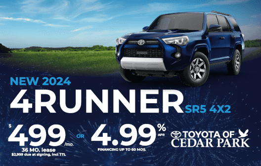 Toyota 4Runner Lease Deals Available at Toyota of Cedar Park