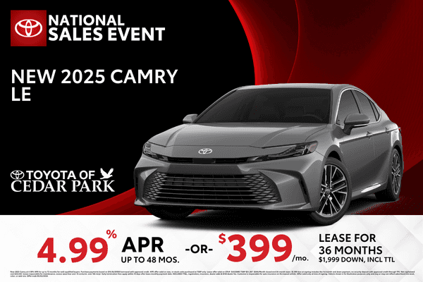 Toyota Lease Deals | Cedar Park TX | Toyota of Cedar Park