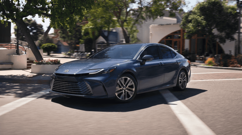 2026 Toyota Camry XLE shown in Dark Cosmos for sale Near Austin, TX
