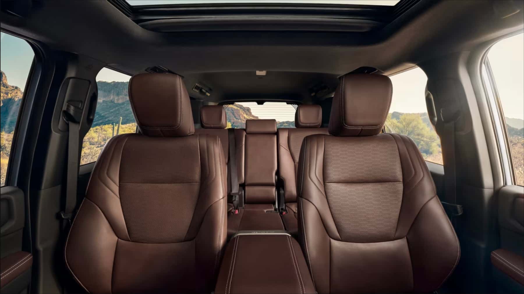 2027 Land Cruiser Interior Seating in Java Leather Trim Near Leander, TX