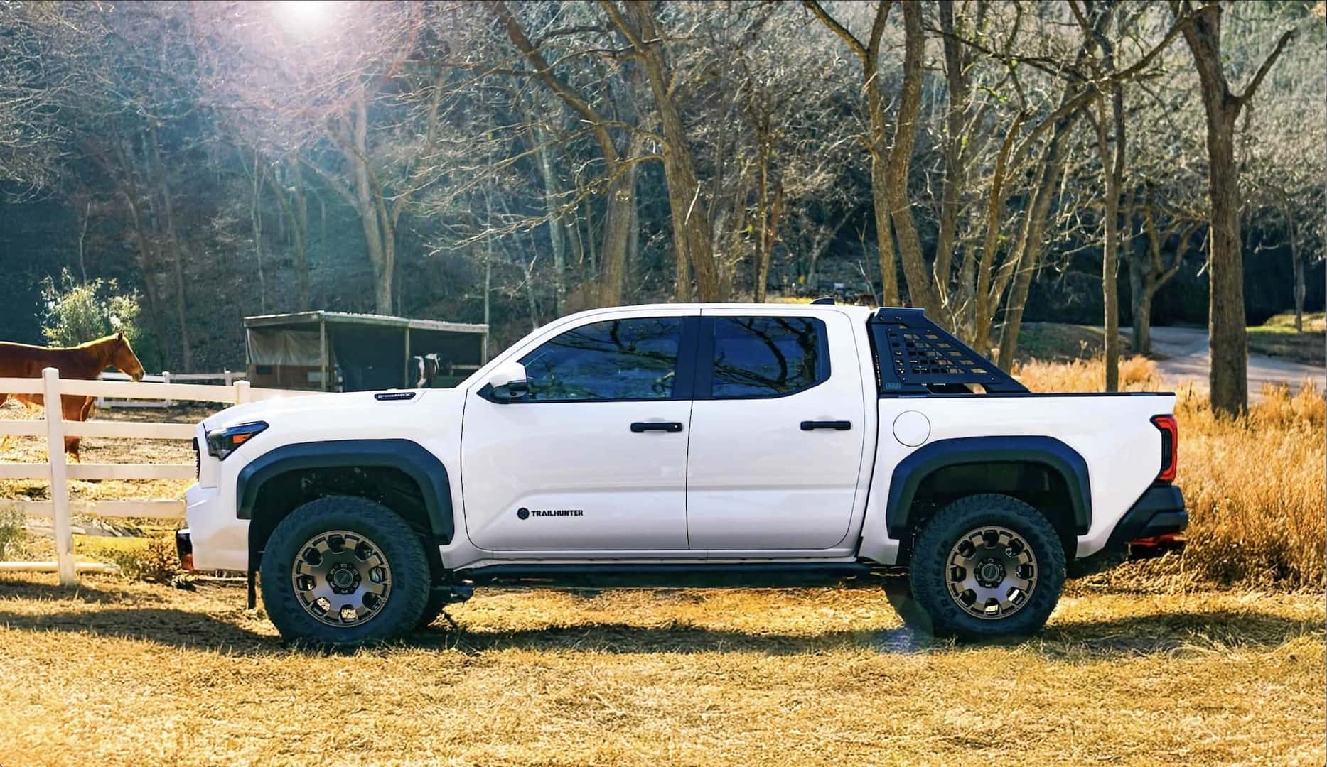 White Toyota Tacoma Trailhunter Near Me at Toyota of Cedar Park