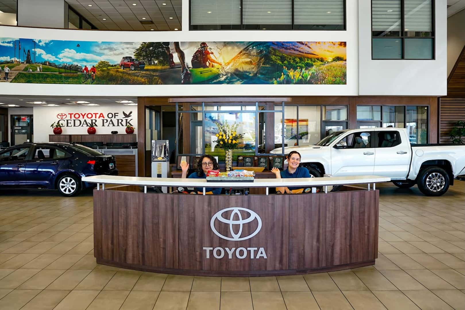 Toyota of Cedar Park Reception Desk Near Austin, TX