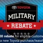 Toyota of Newnan Military Rebate