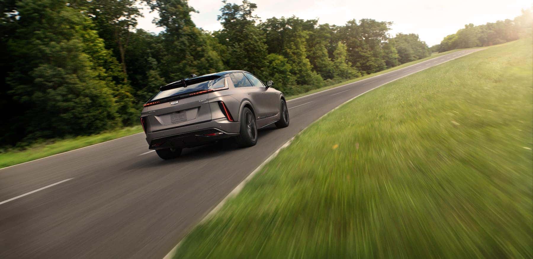2026 LYRIQ Driving through forest