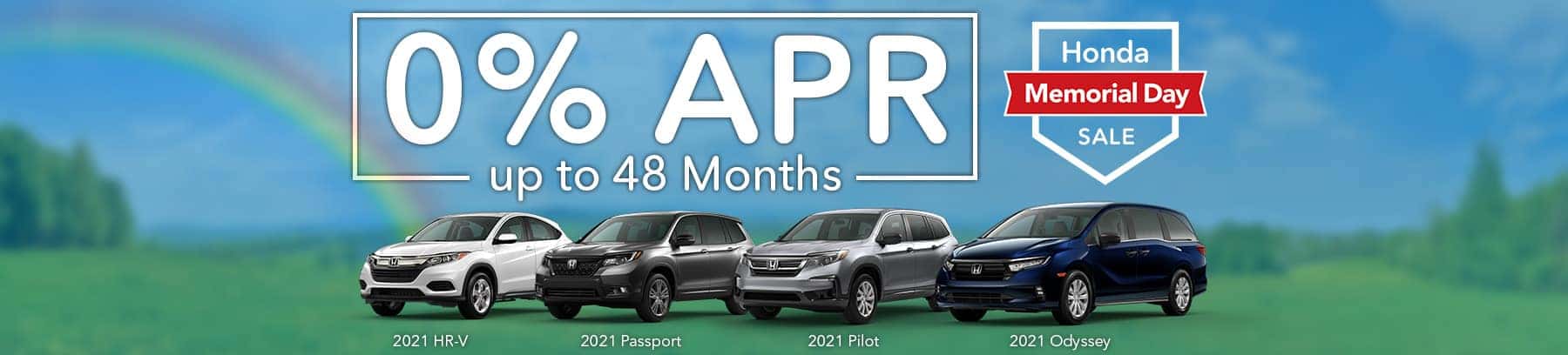 Honda - Memorial Day Sale 0 % APR for up to 48 Months