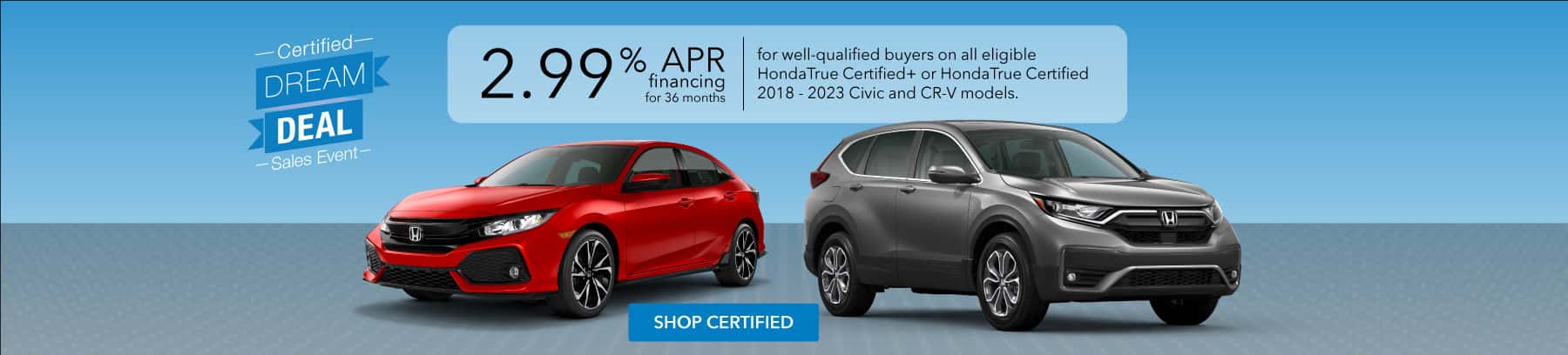 Honda Certified Dream Deal March 2023