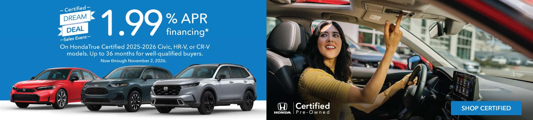 Honda Certified Dream Deal