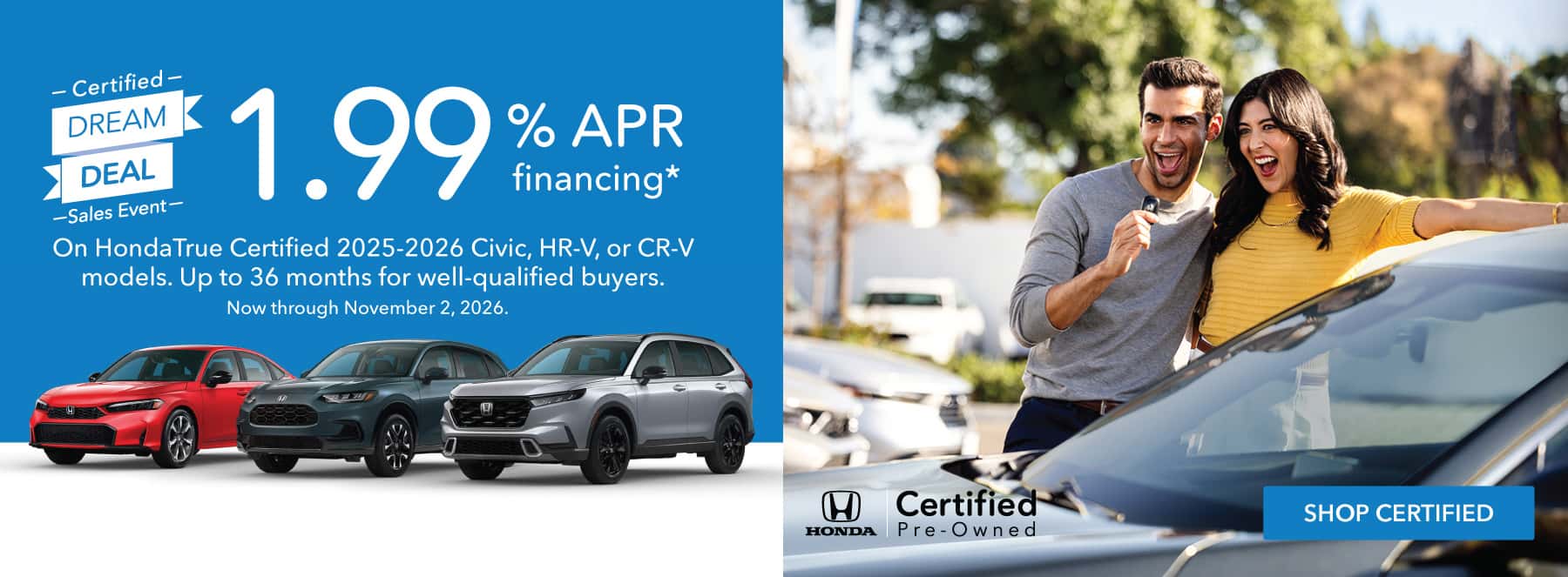 Honda Certified Dream Deal