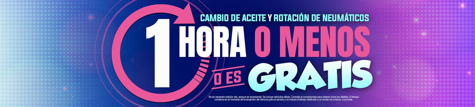 1 Hora o menos