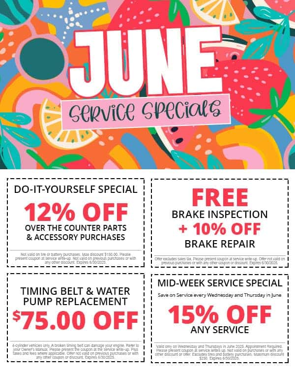 June Service Specials