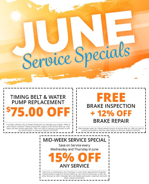 June Service Specials