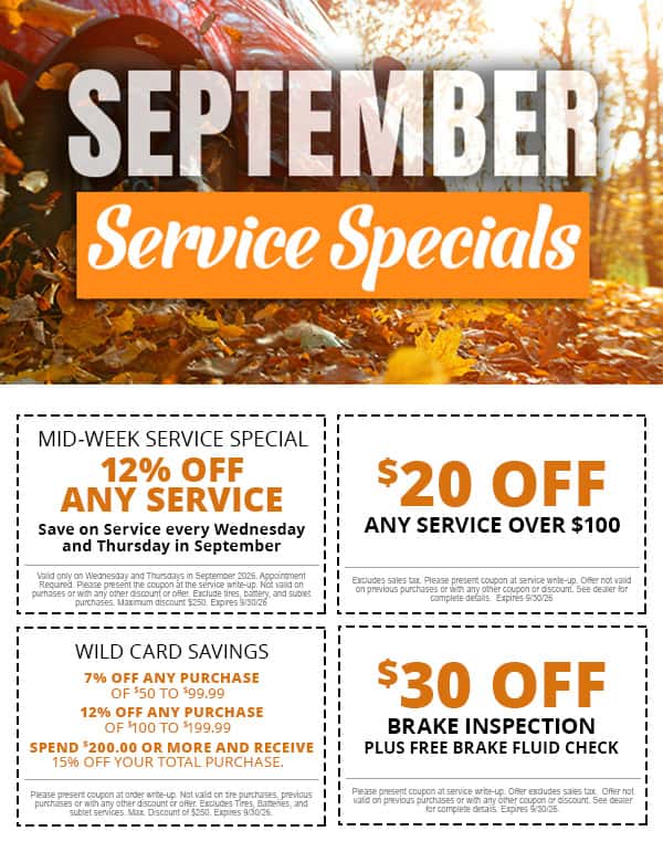 September Service Specials