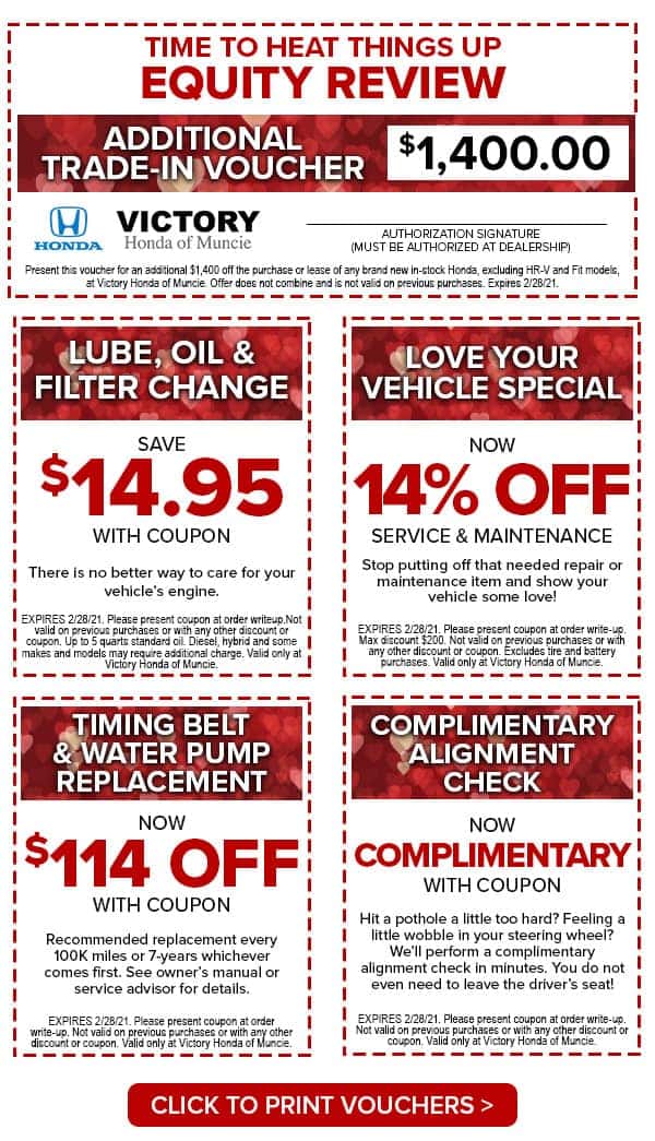 Victory Honda of Muncie Valentines Shopping Voucher