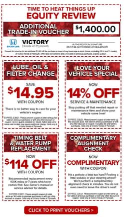Victory Honda of Plymouth Valentines Shopping Voucher