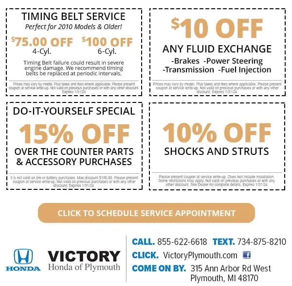 Auto Service Specials | Victory Honda of Plymouth near Ann Arbor