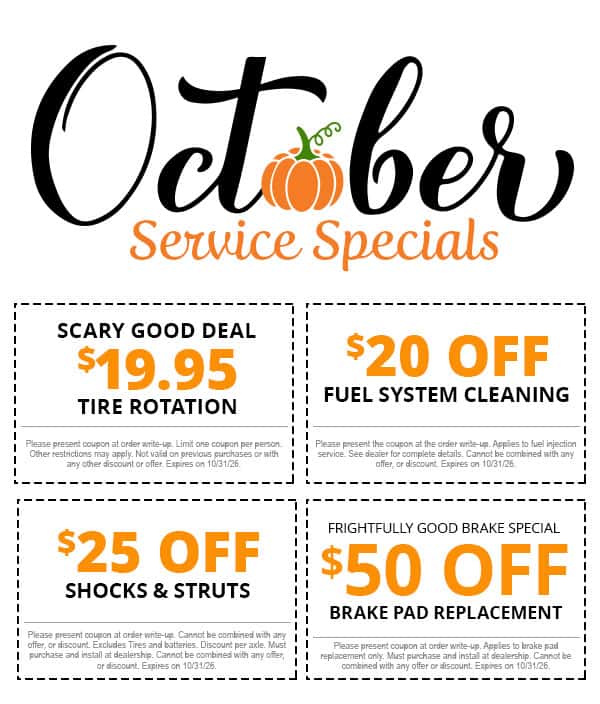October Service Specials