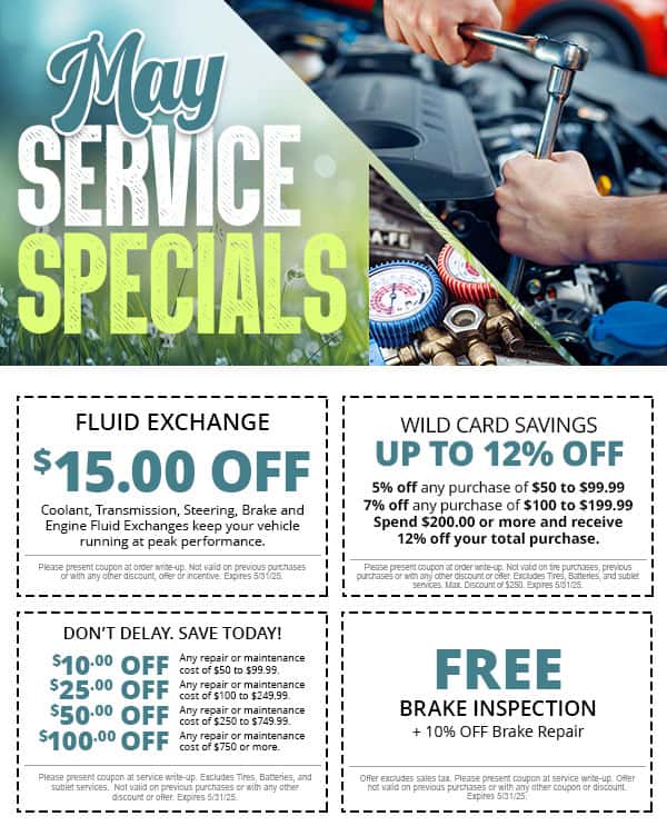 May Service Specials