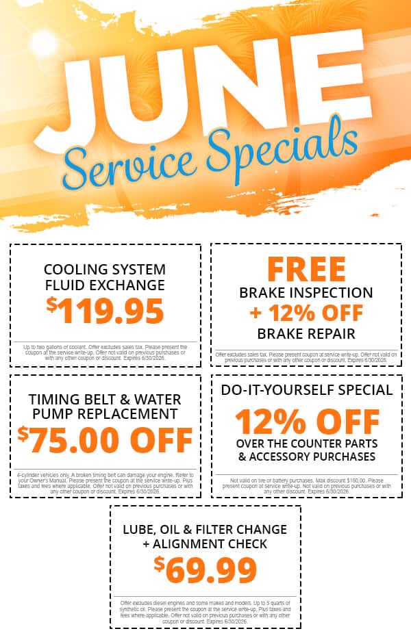 June Service Specials