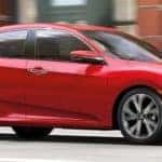 2019 Honda Civic Driving Through Town
