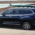 Honda Pilot Parked on Beach