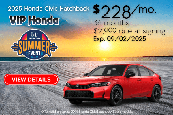 2025 Civic Hatchback Lease Special 
