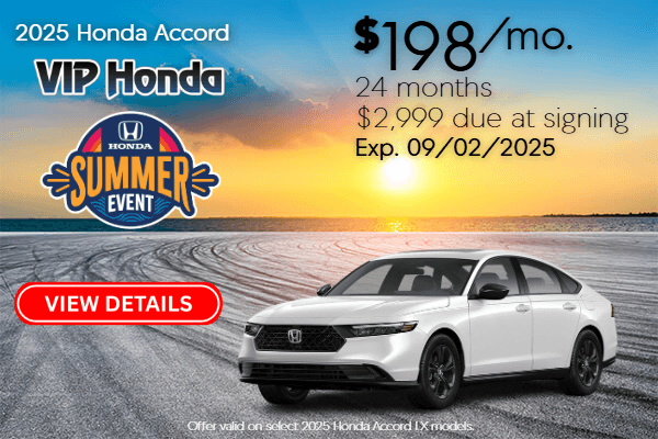 2025 Honda Accord LX Lease Special