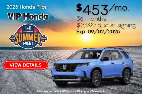 New 2025 Honda Pilot Sport Lease Special