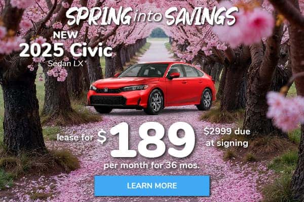 2025 Honda Civic LX Lease Special 