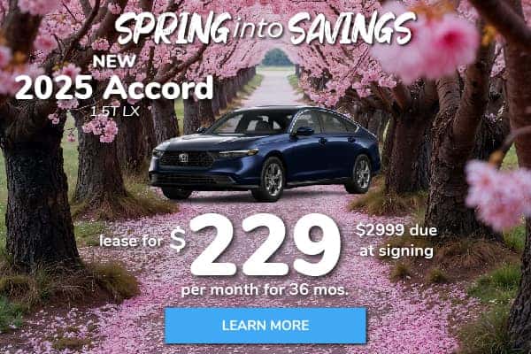 2025 Honda Accord LX Lease Special