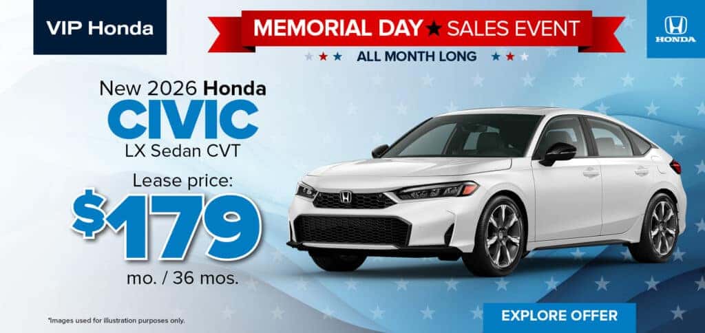 New 2026 Honda Civic LX Sedan CVT