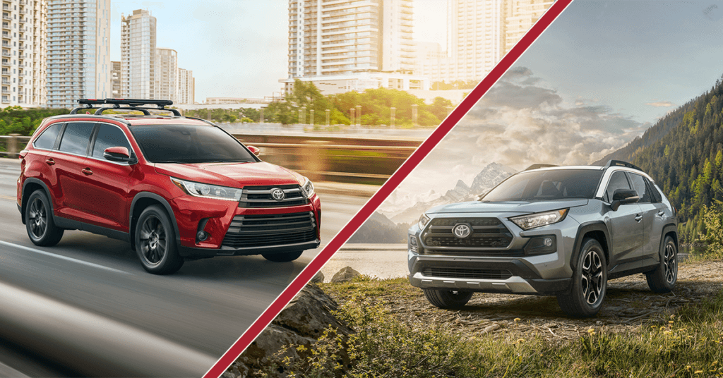 2019 Rav4 Vs Highlander Key Differences Wilsonville Toyota