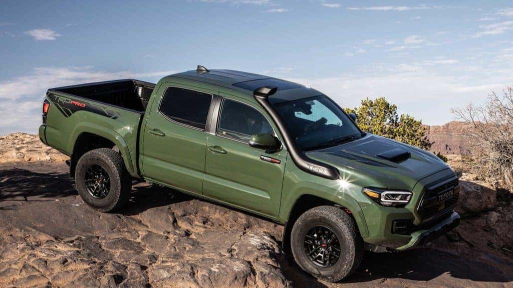 to get an idea of the 'army green' Toyota Toyota trd